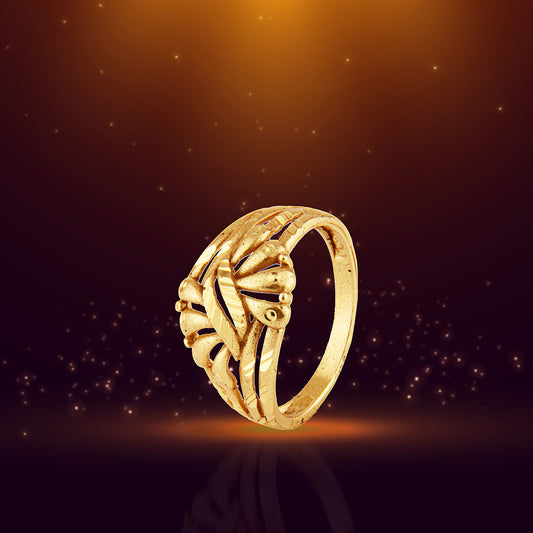 Ornate Gold Floral & Filigree Ring
