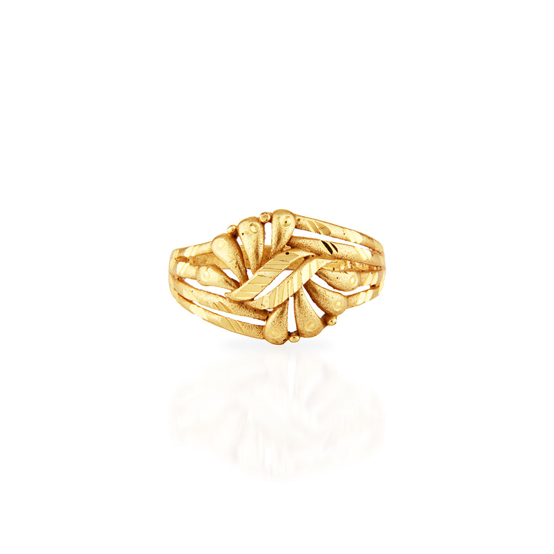 Ornate Gold Floral & Filigree Ring